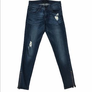 Flying Monkey Ankle Zipper Skinny Jean, Size 25